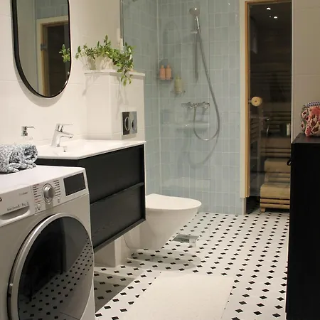 Cozy Scandinavian With Sauna & Free Parking 公寓 *
